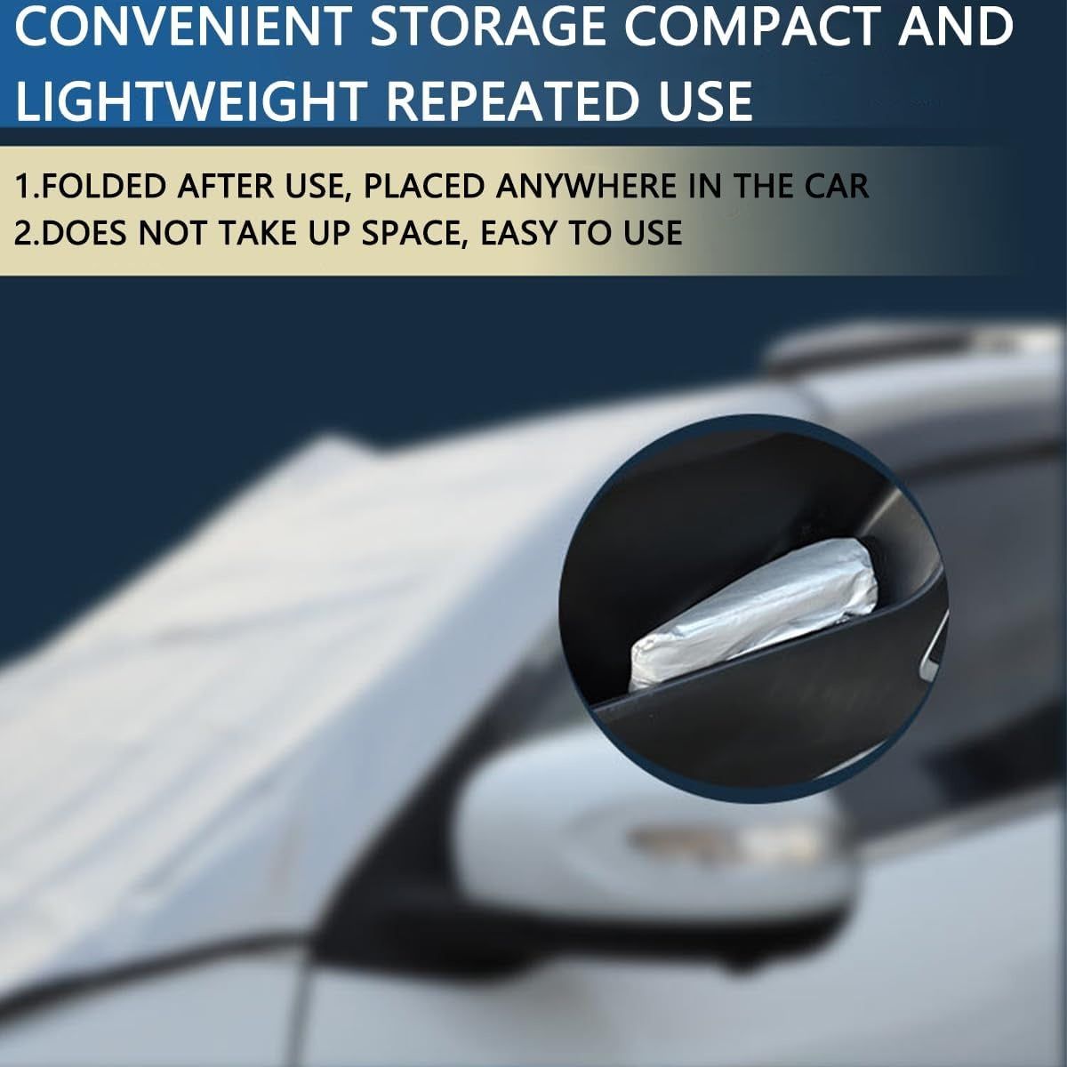 All Season Windshield Cover Snow Ice Sun Shade 215x92cm