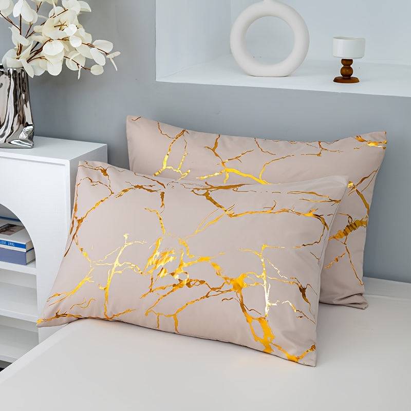 3-Piece Duvet Cover Set – Super Soft & Breathable Bronzing Texture, Includes 1 Duvet Cover + 2 Pillowcases, All-Season Bedding for Home or Dorm