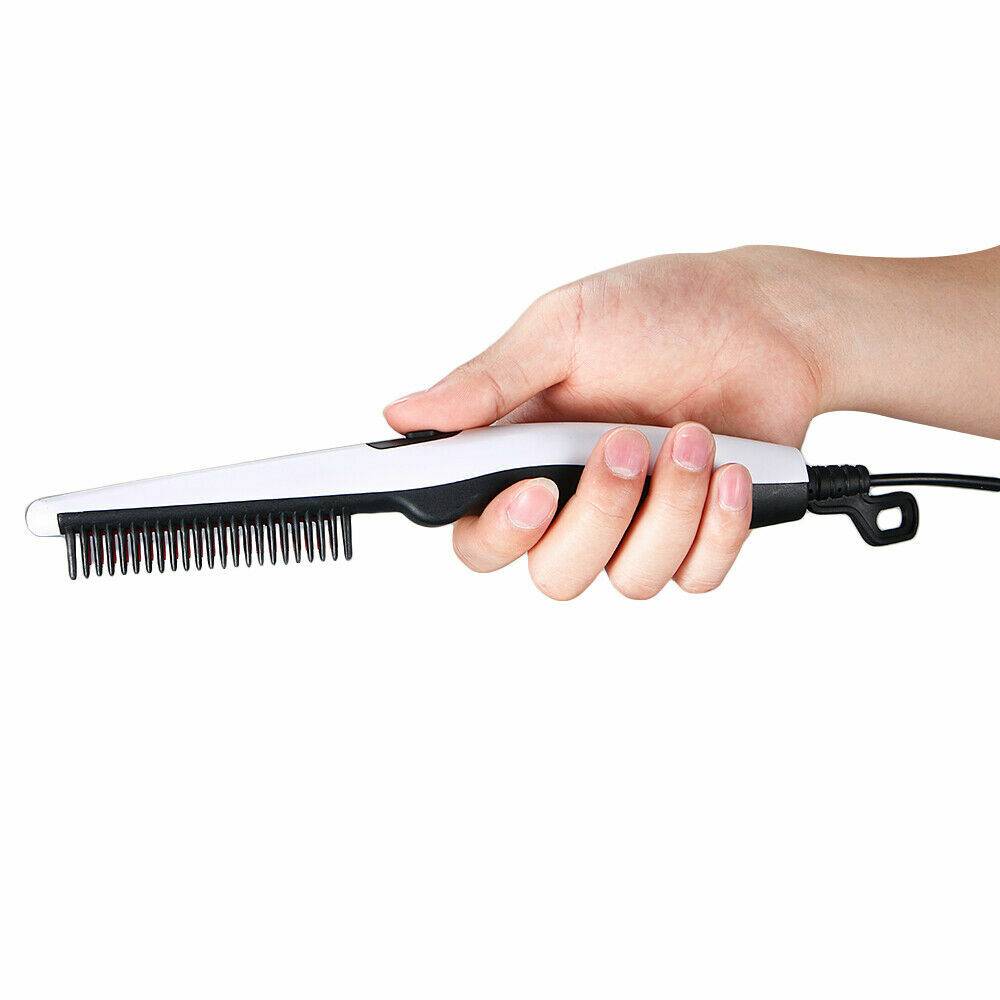 Mens Straightener Comb for Beard and Hair