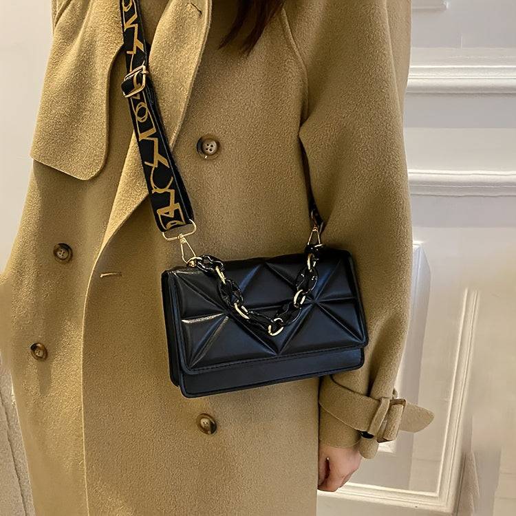 Casual Crossbody Shoulder Bag for Women Wide Strap Design Lightweight Everyday Purse