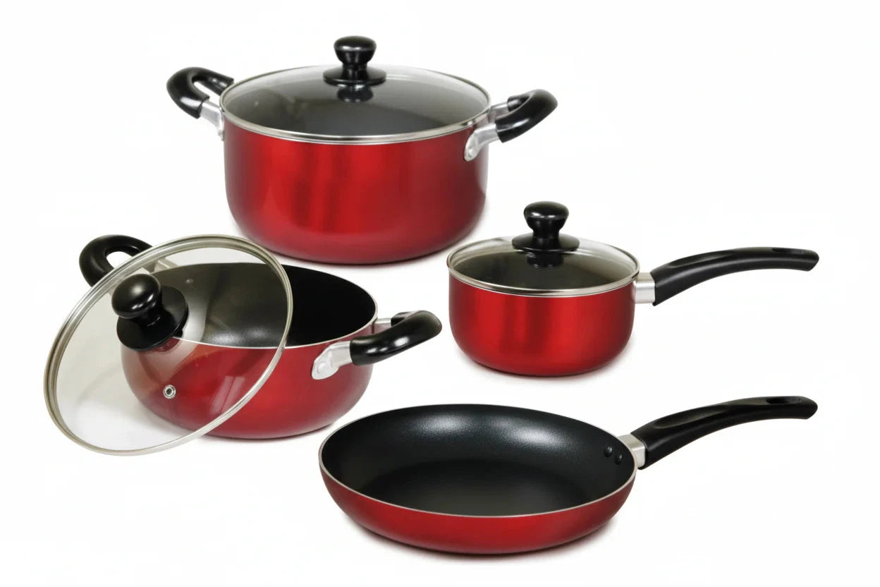 7 Piece Aluminum Non Stick Cookware Set