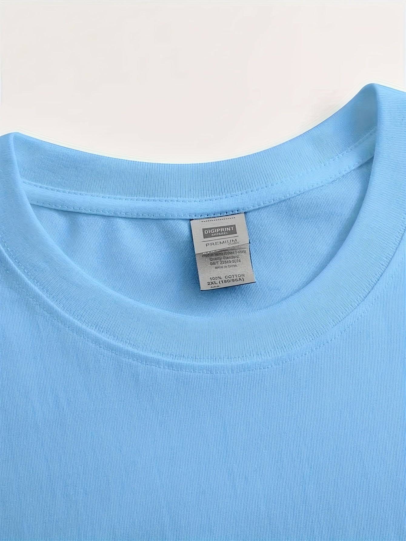 Women’s Casual T-Shirt Crew Neck Short Sleeve Top in Light Green with Inspirational Faith Print
