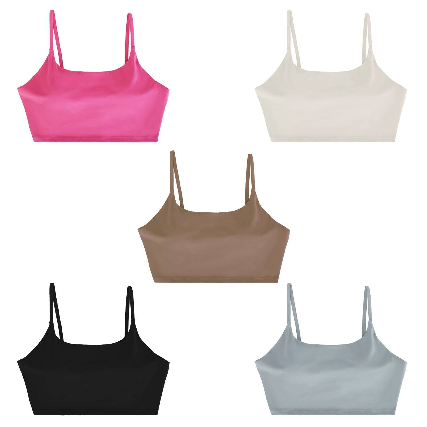 Women’s Square Neck Sports Bra for Low Impact Workouts