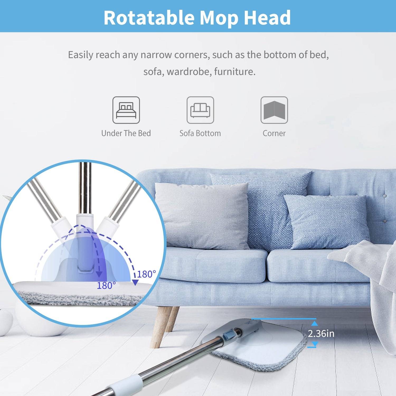 Spin Mop and Bucket Set for Effective Floor Cleaning