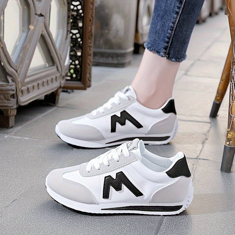 Women’s Sports Shoes – Lightweight Lace-Up Walking & Running Sneakers with Breathable Lining
