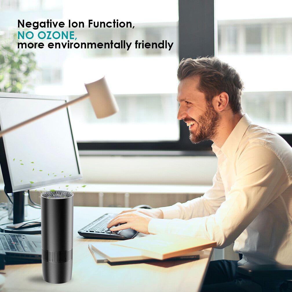 Air Purifier Portable MS6 H13 HEPA Ionizer for Car and Home