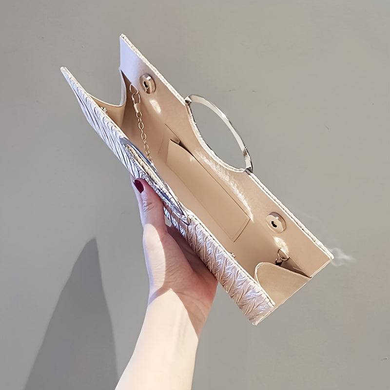 Women’s Evening Crossbody Bag – High-End Trendy Handbag with Chain Strap, Elegant Single Shoulder Purse