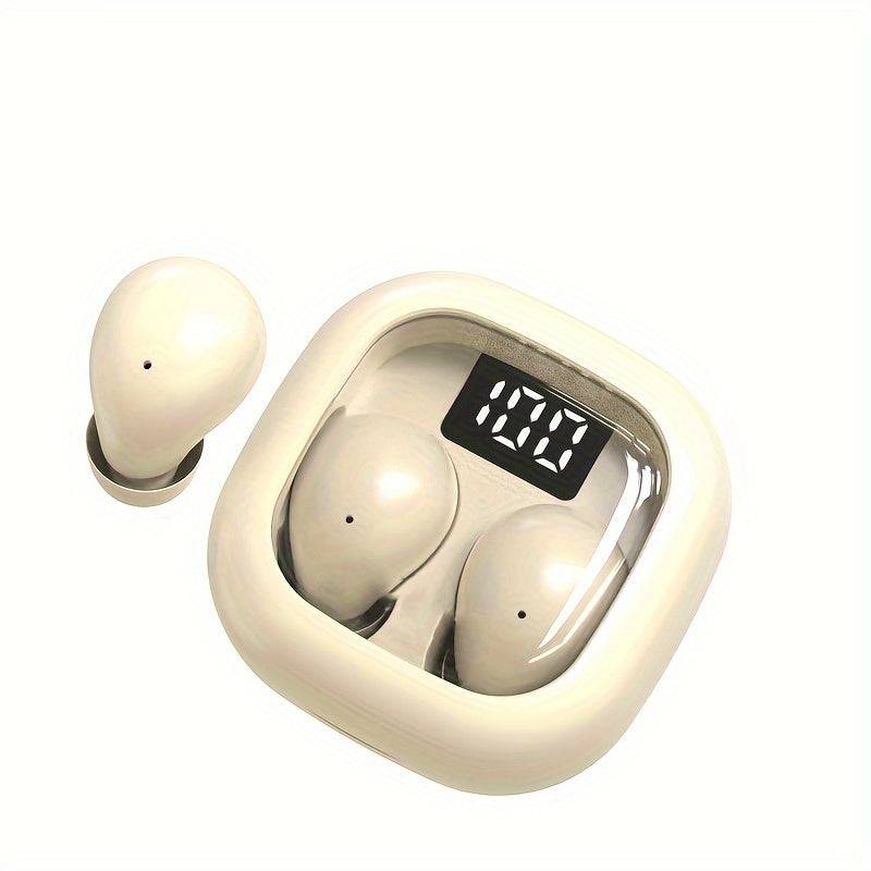 Invisible Wireless Sleep Earphones Ultra-Thin In-Ear with 3D Stereo, Low Latency & Dual Noise Reduction for Sleep, Gaming & Sports
