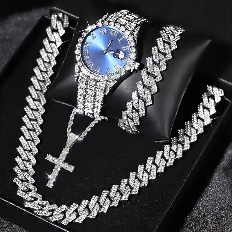 Men's Watch Set x3 – Elegant Analog Design, Adjustable Strap, Timeless Style for Any Occasion