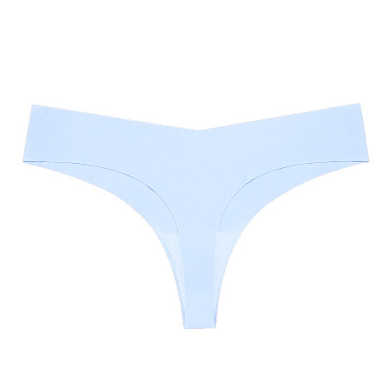 Women’s Seamless Sport Thong Low Waist T-Shape Underwear Breathable Stretch Fitness Panties