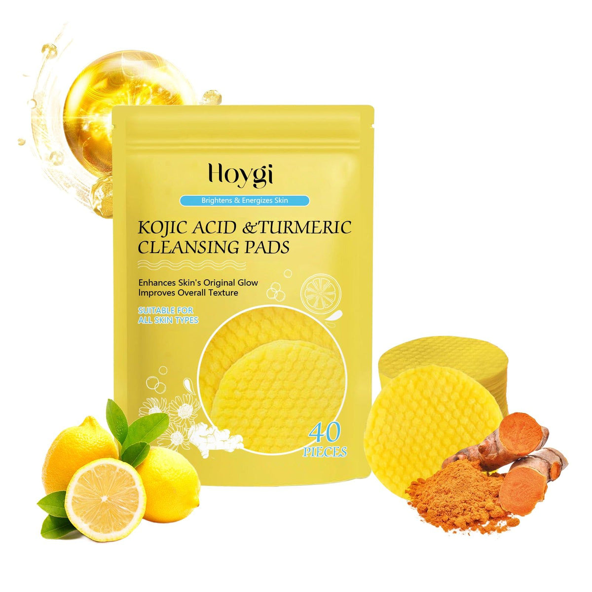 Turmeric Facial Pads for Deep Pore Cleansing
