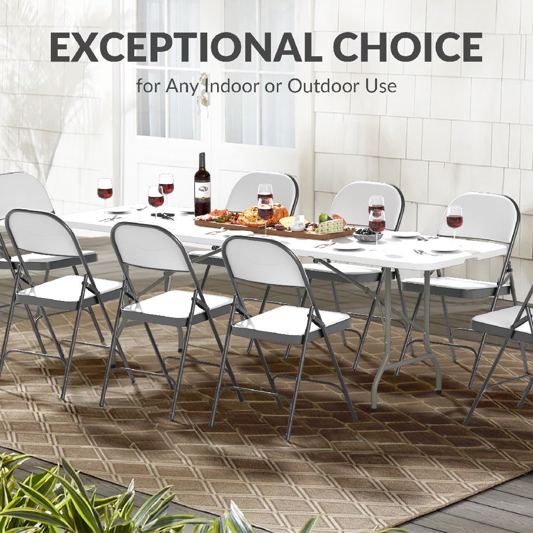 Heavy Duty Folding Table with Adjustable Height