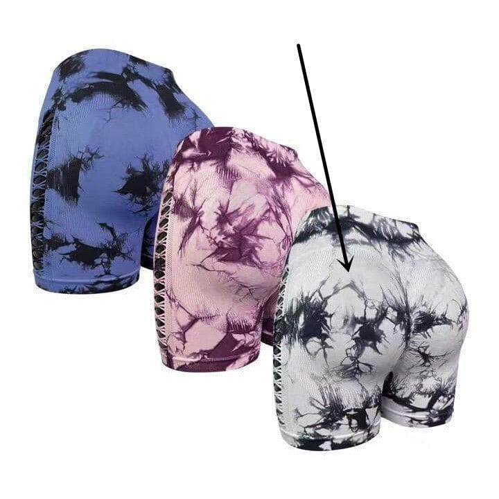 Tie-dye Yoga Bum Lift Shorts - PMMNAPOLES