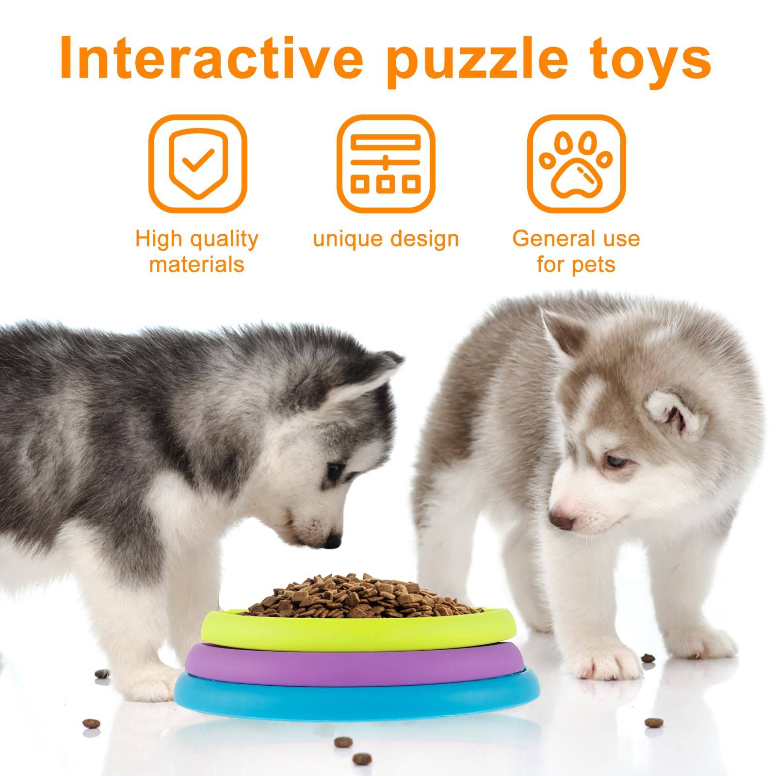 3 in 1 Slow Feeder Dog Bowl Puzzle Mat