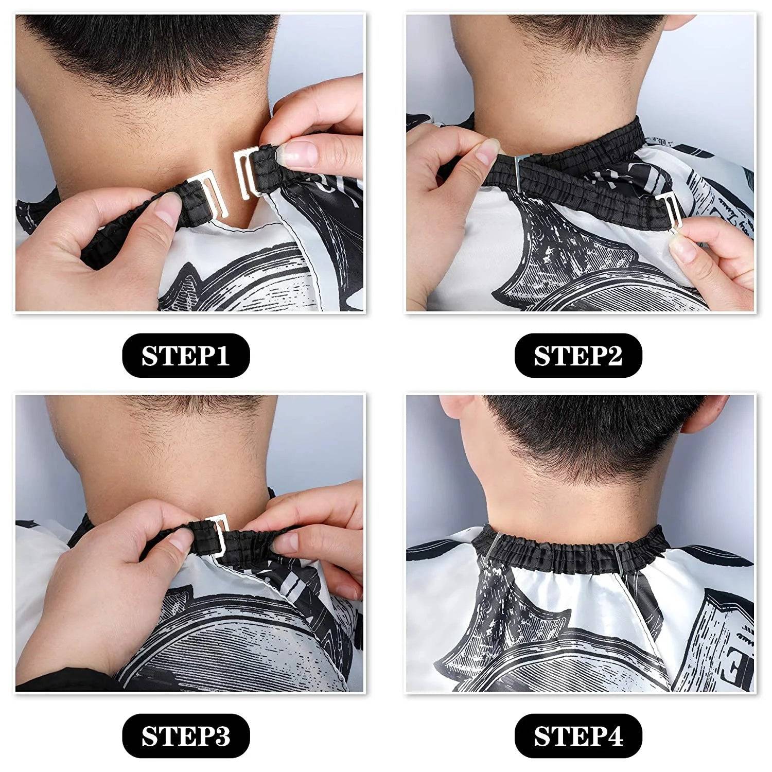 Haircut Tools Barber Cape with Neck Duster Floral Print