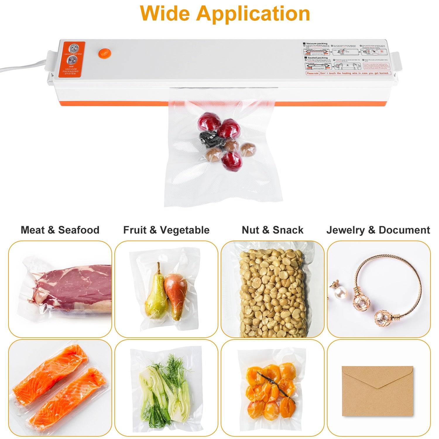 Electric Vacuum Sealer Machine for Home Food Storage