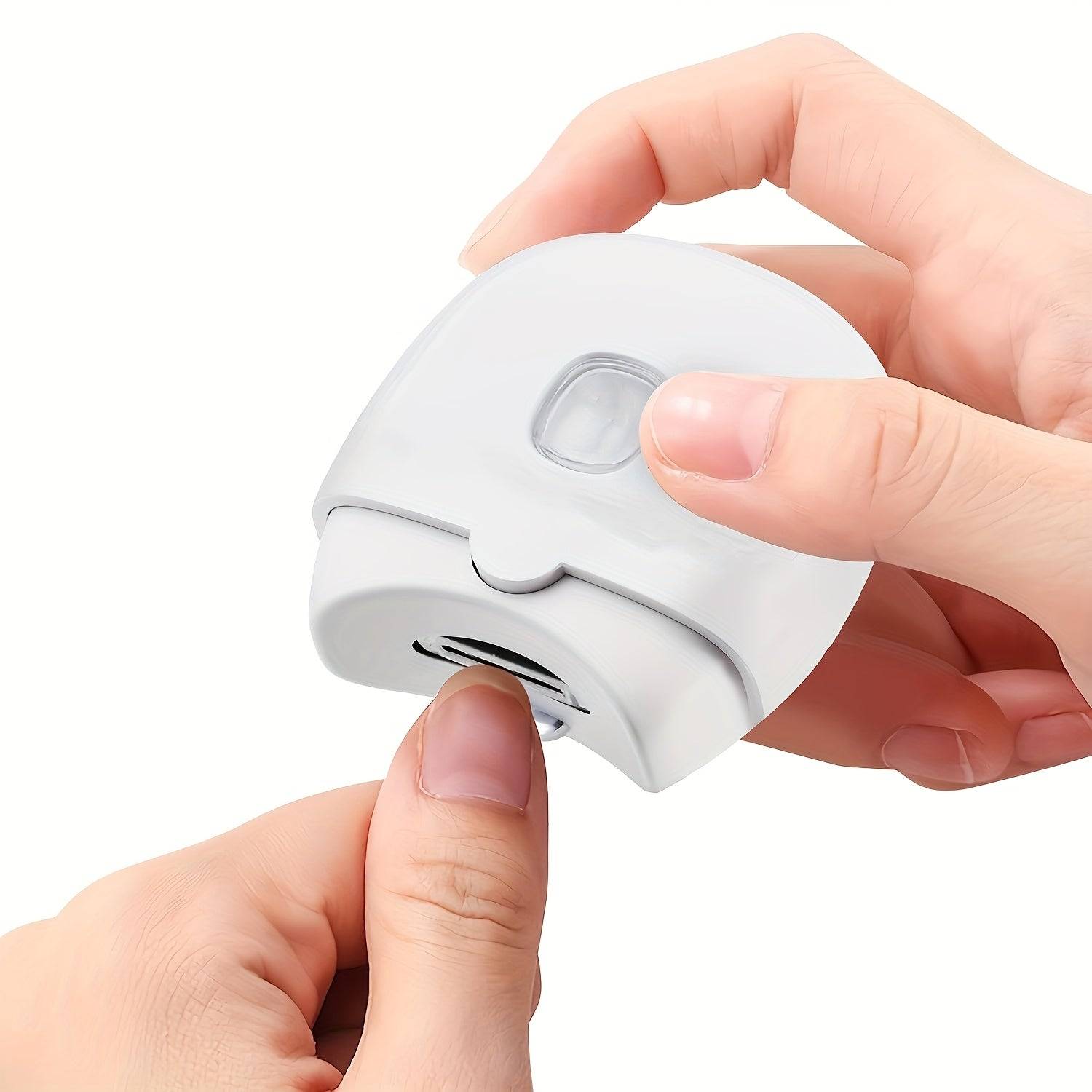 Portable Electric Nail Clipper and Filer with LED Light, Automatic Compact Nail Trimmer Grinder for Home Grooming and Gifts