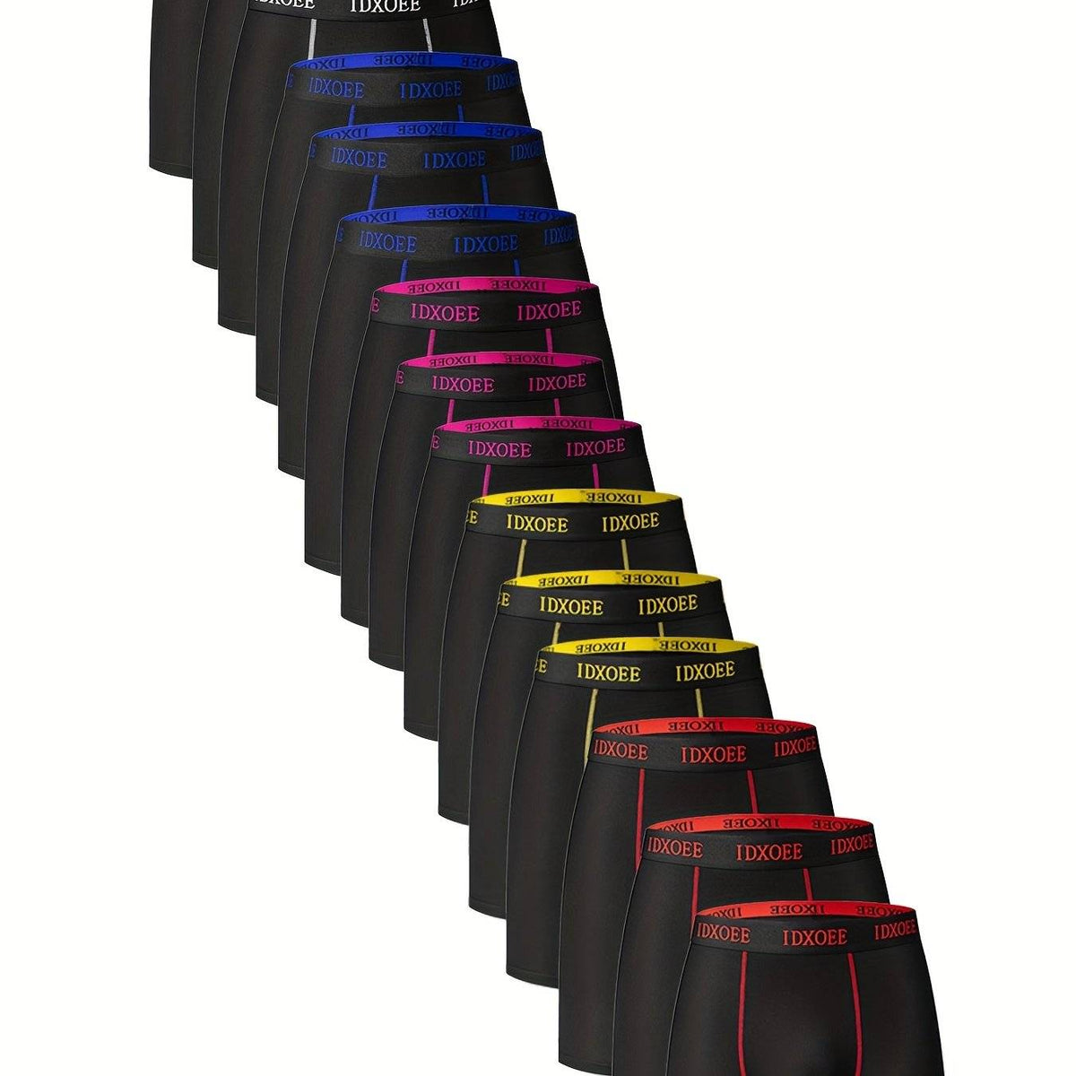 Men’s Gym Underwear 15-Pack – Quick-Dry Boxer Briefs, Stretch Fit, Multi-Color for Training & Sports