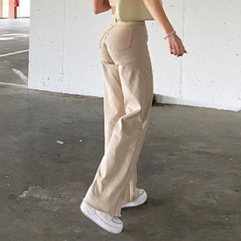 High Waist Flare Jeans Slim Bell Bottom Street Denim