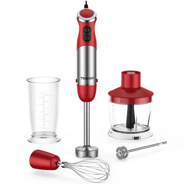 Hand Blender 5in1 Immersion 12 Speed Stainless Steel Set