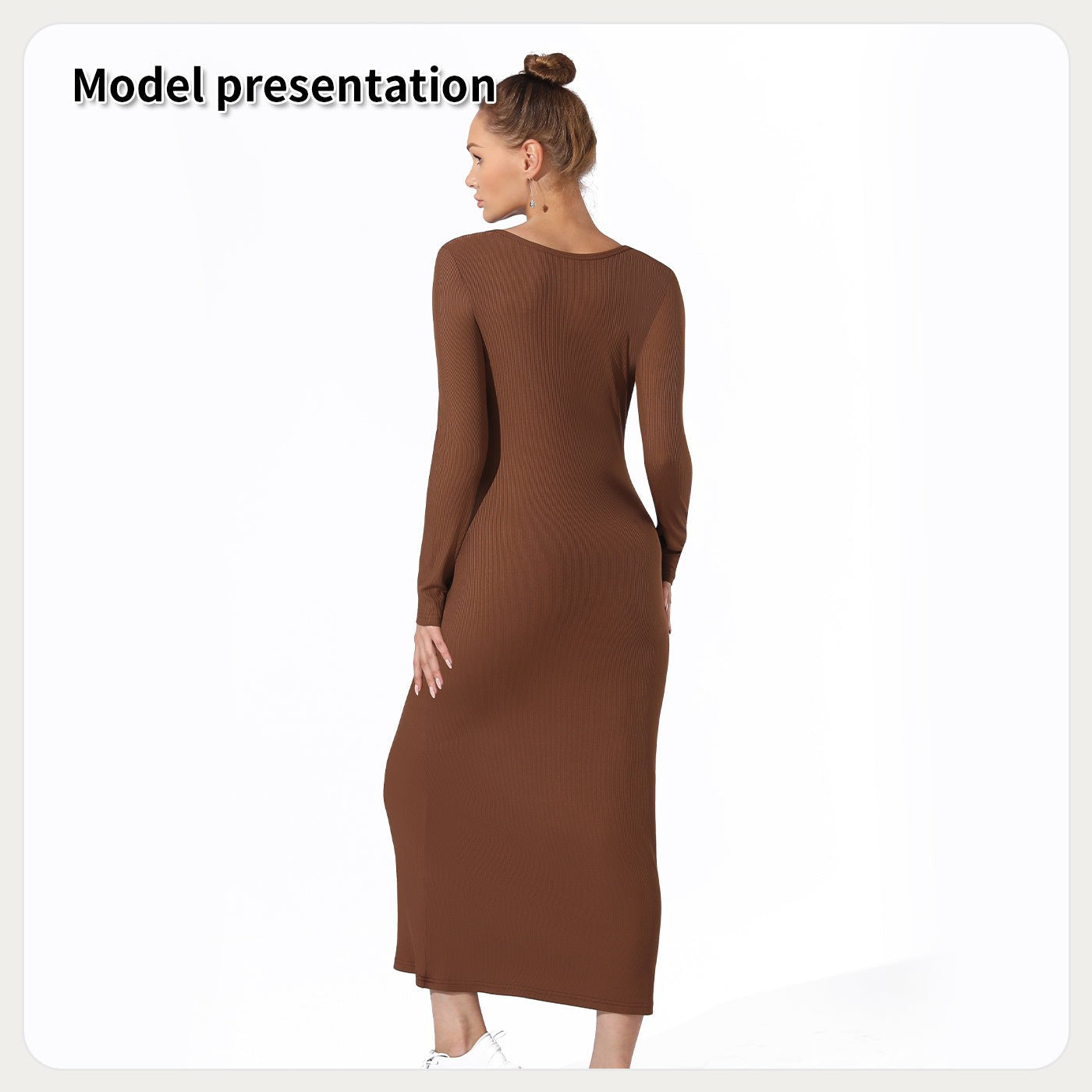 Women Casual Dress Solid Color Short Sleeve Elegant Fit
