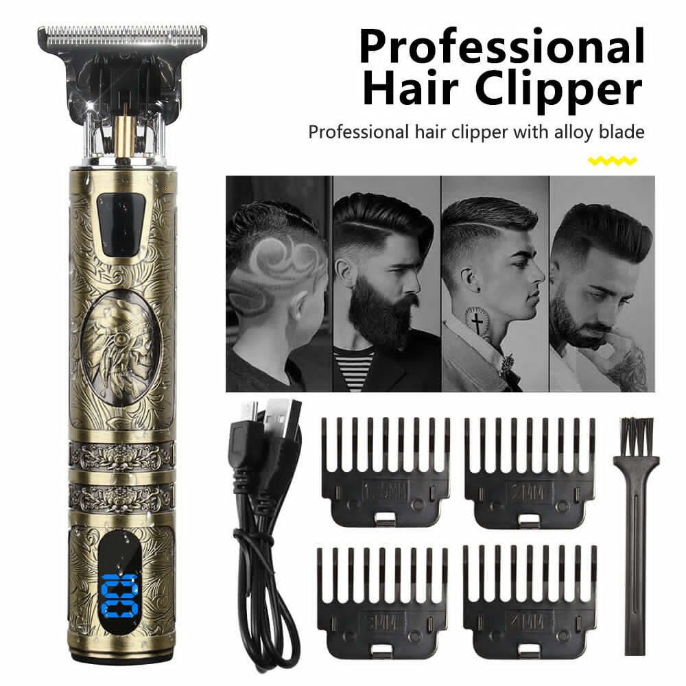 Cordless Trimmer For Men Professional Hair And Beard Kit