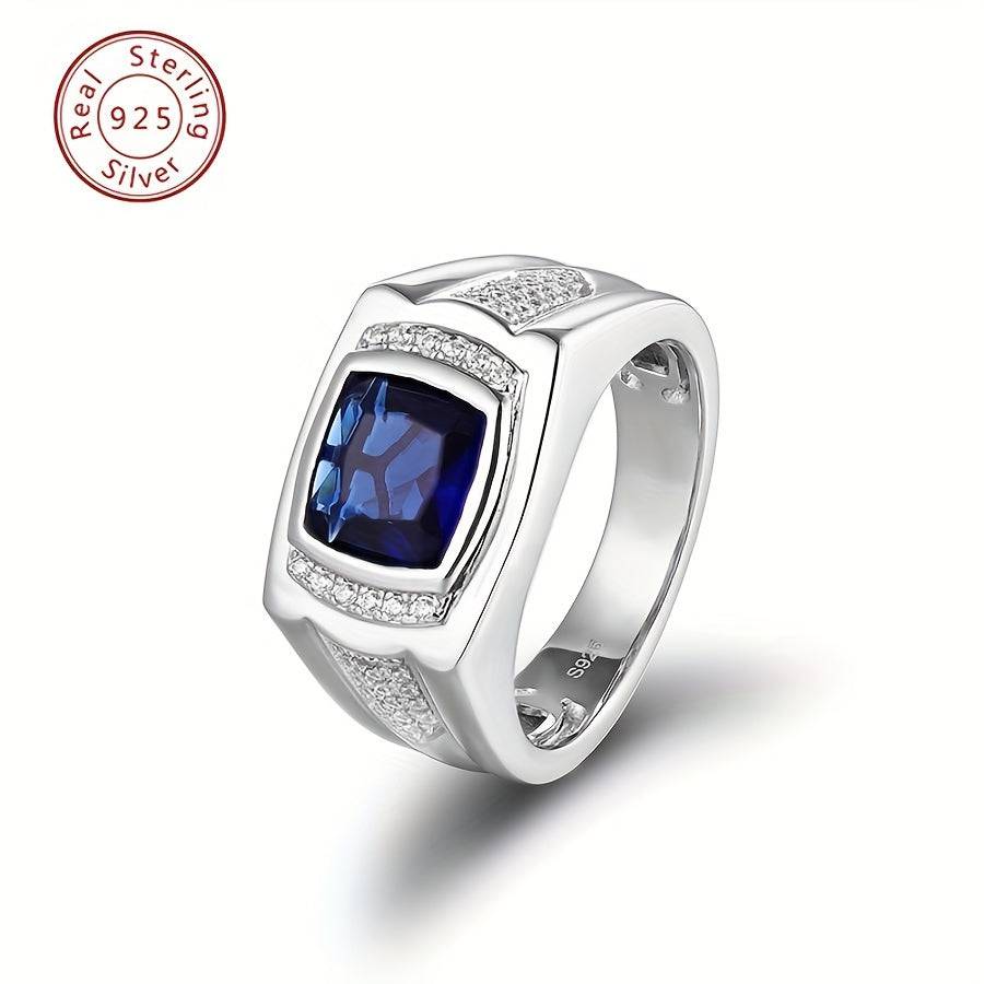 Elegant Men's Ring in S925 Sterling Silver 8g Classic Design for Formal Occasions & Gift Use