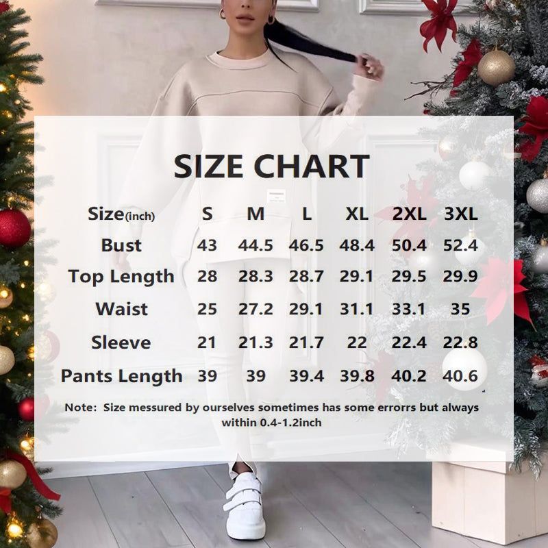 Women’s Solid Color Two Piece Set With Slit Hem Top