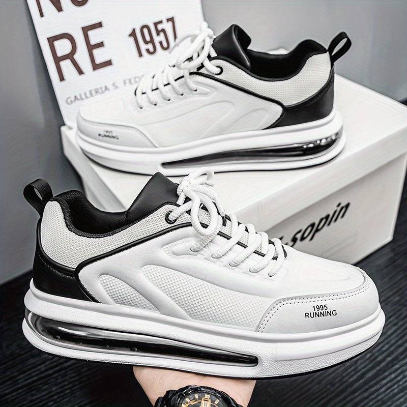 Men's Breathable Casual Sneakers – Lightweight Air Cushion Shoes with Shock Absorption for Daily Wear & All-Day Comfort