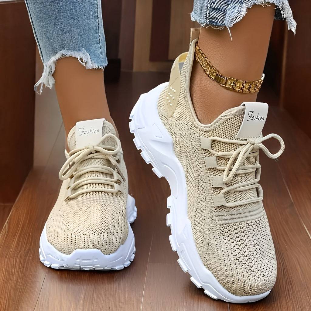 Women’s Slip-On Casual Sports Shoes Breathable, Non-Slip, Cushioned Design for Running, Travel & Daily Wear