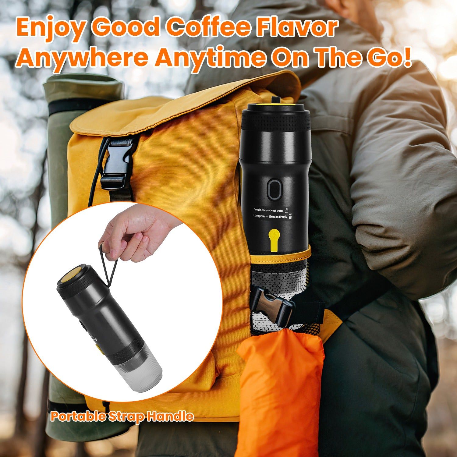 Portable Espresso Coffee Maker for Car and Travel