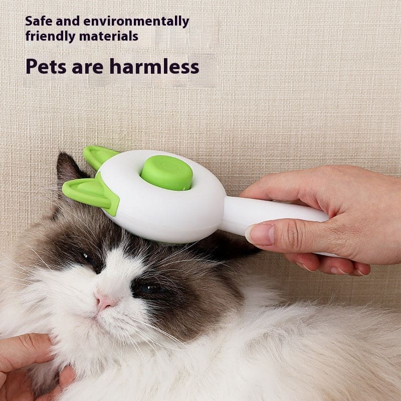 Dog and cat brush, self-cleaning pet hair removal comb - PMMNAPOLES