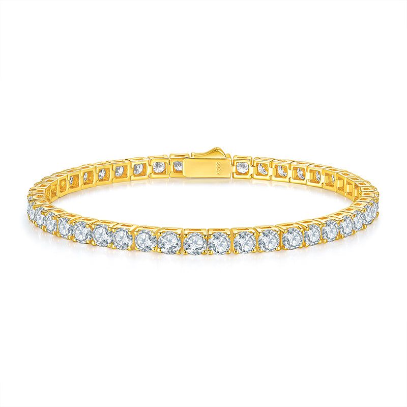S925 Silver Moissanite Bracelet Diamond Look Style