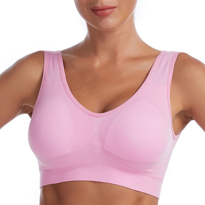 Shockproof Full Cup Sports Bra Breathable Backless Fit