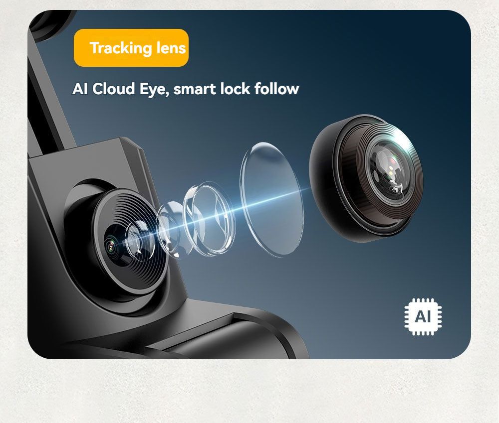 Face Tracking Tripod with Remote and Fill Light