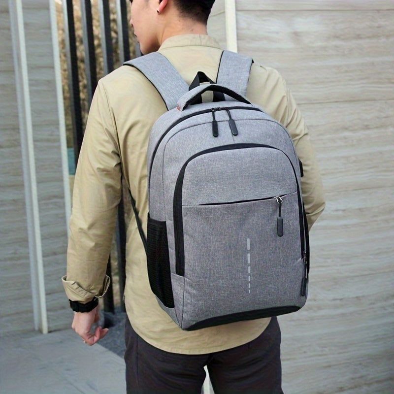 Nylon Laptop Backpack Large Capacity With Tablet Compartment