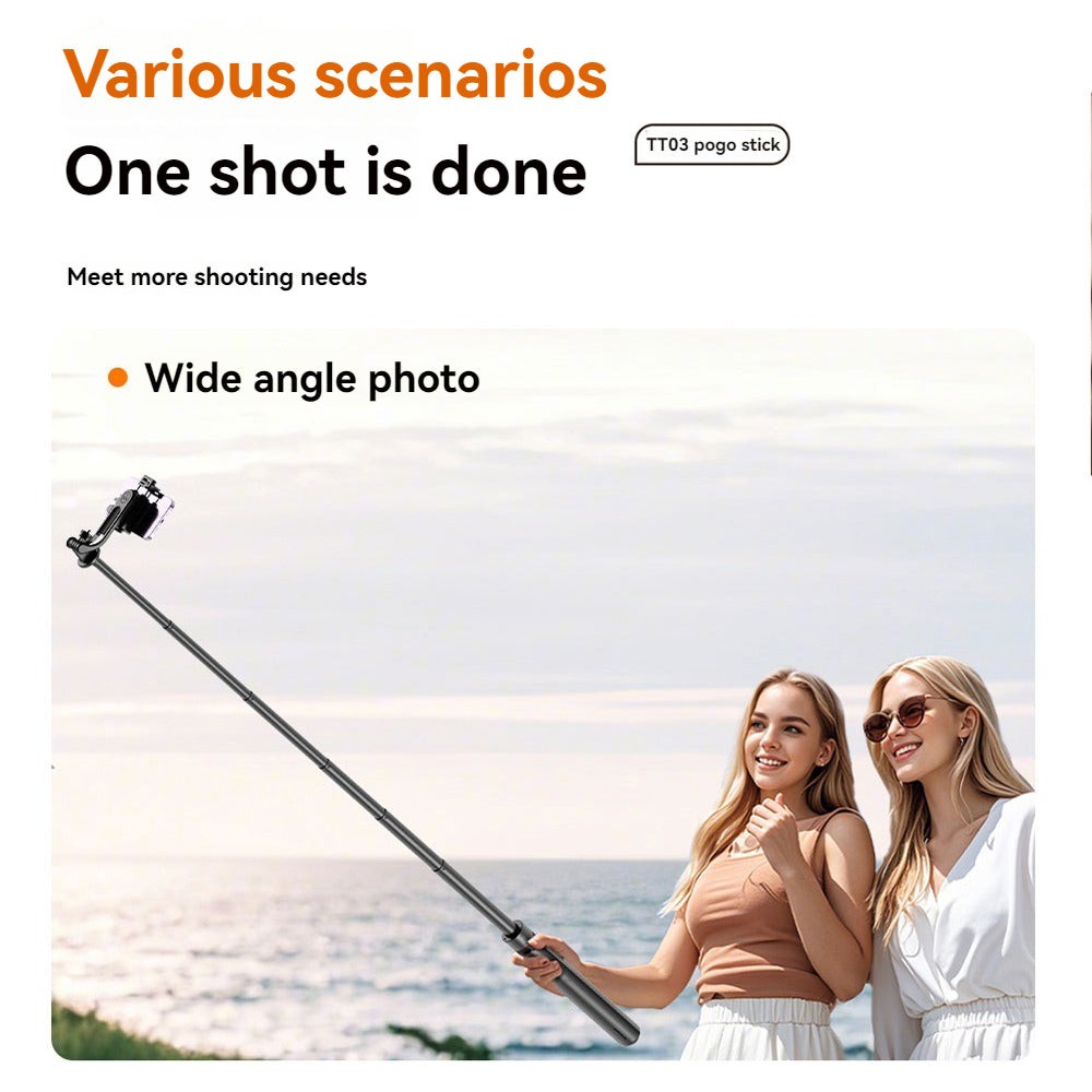 Selfie Stick Tripod with Light for Phone Recording