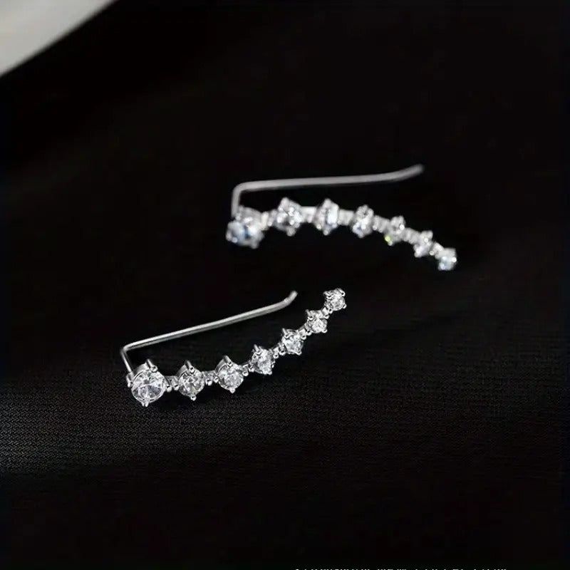 Flowing Luster Earrings for Elegant Style