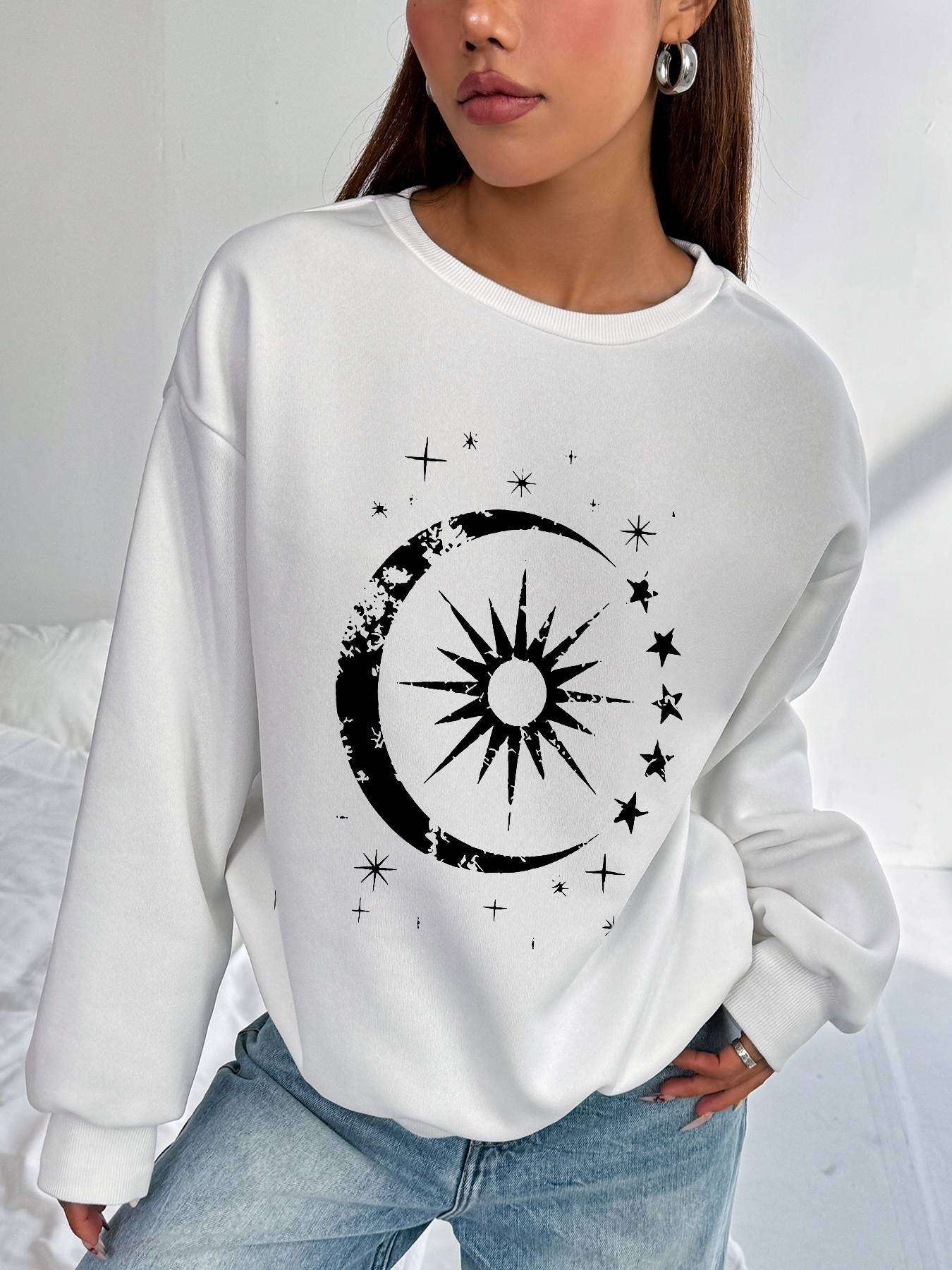 Long Sleeve T Shirt Women Crew Neck with Pockets