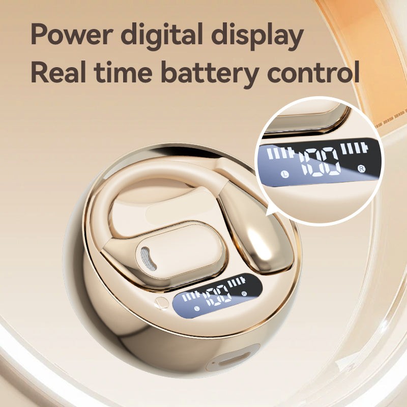 Open Ear Wireless Earbuds With Charging Case For Sports