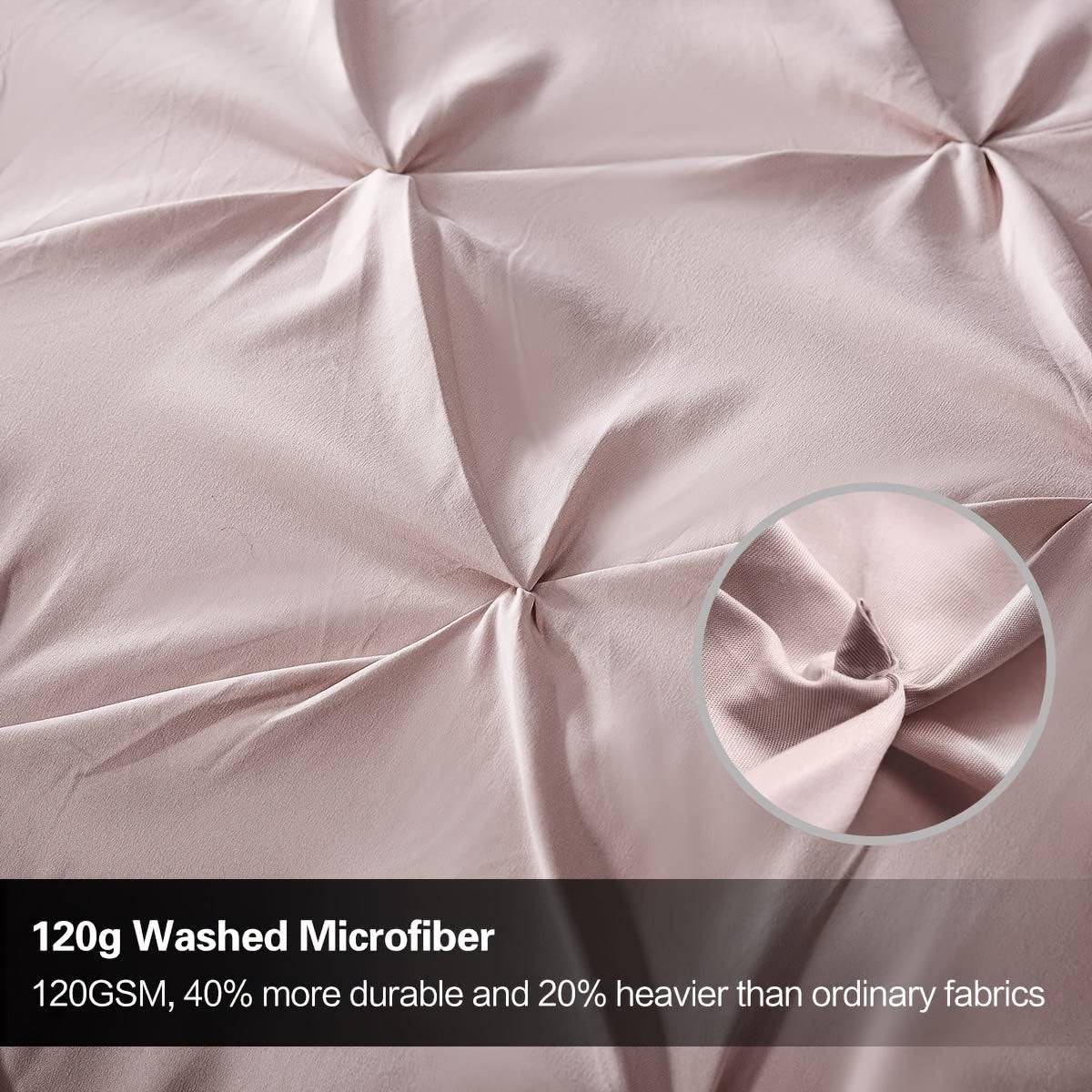 Luxury Duvet Cover Set 3pcs – 100% Sufiber 120g, Zipper Closure & Corner Ties, Soft & Durable Bedding Gift Set for Valentine’s Day
