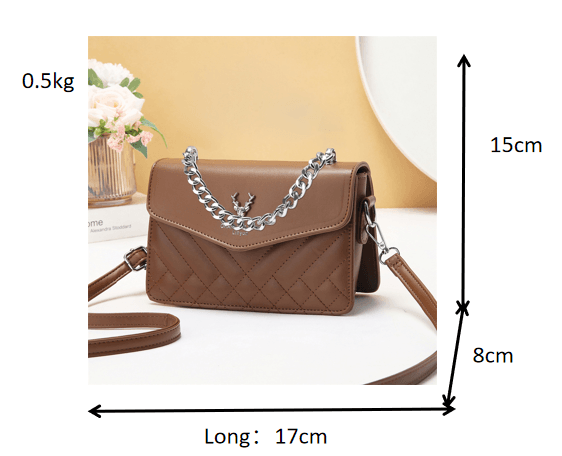 Quilted Mini Bag Retro Waterproof Handbag