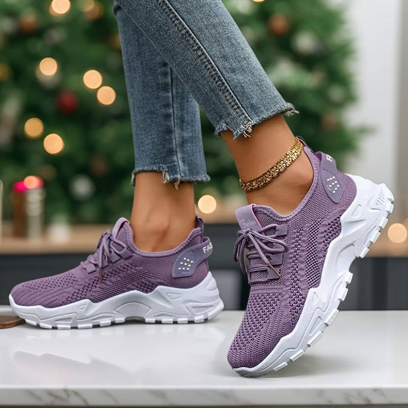 Women’s Slip-On Casual Sports Shoes Breathable, Non-Slip, Cushioned Design for Running, Travel & Daily Wear