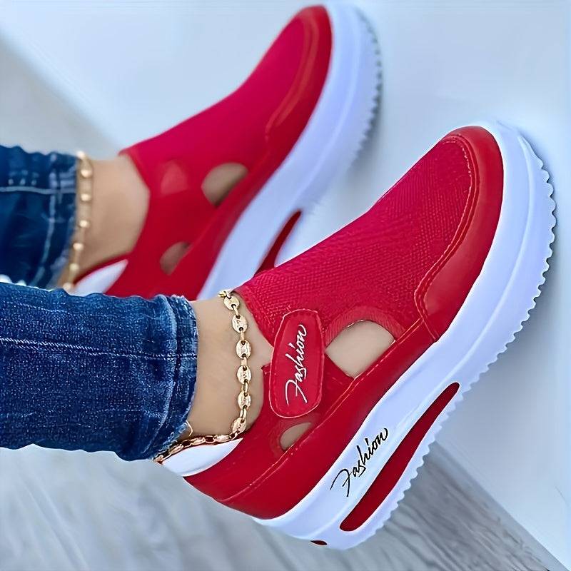 Women’s Casual Sports Shoes, Breathable Mesh Slip-On Sneakers, Comfortable Fashion Athletic Footwear in Multiple Colors