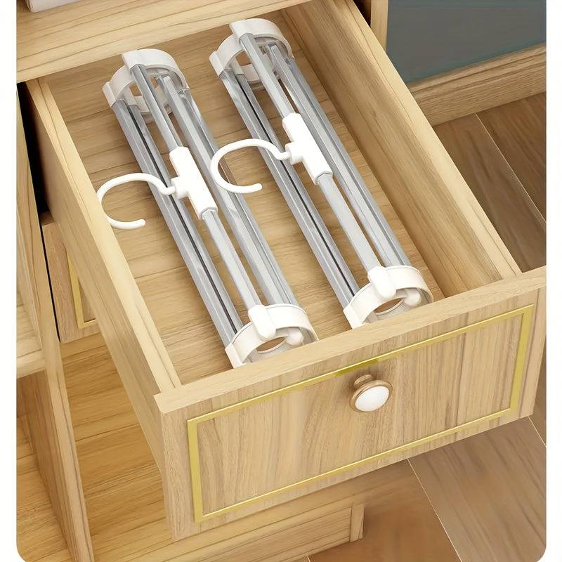 Stainless Steel Multi-Garment Hanger 1/2/3 Pack Heavy-Duty Space-Saving Closet Organizer for Pants, Jeans, Shirts, Towels & Scarves