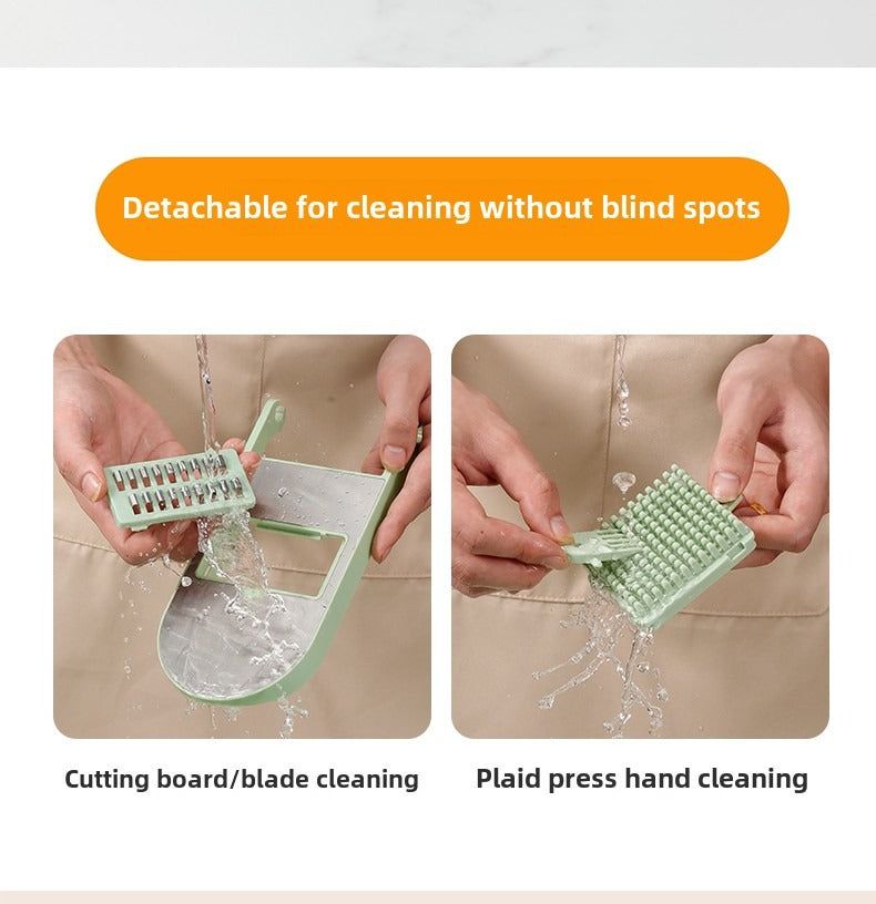 Manual Food Chopper With Stainless Steel Blades Oval Design