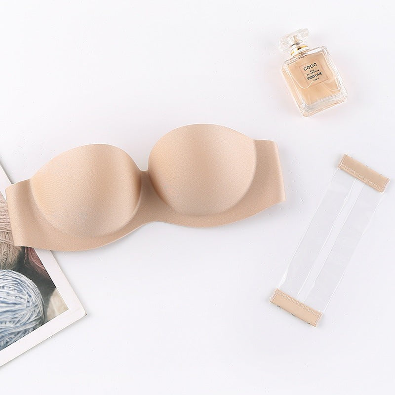 Women’s Strapless Invisible Bra Non-Slip Adhesive Backless Comfort Underwear for Wedding Dress and Evening Wear
