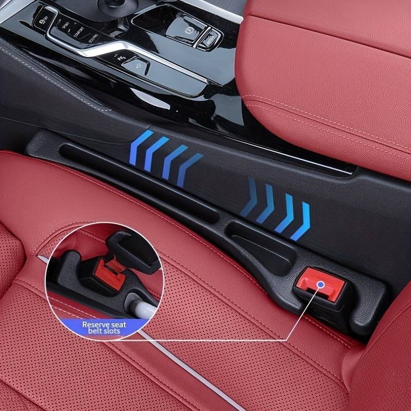 2pcs car seat gap filler and organizer with leakproof strip, trash sorting box, ergonomic design for tidy interior