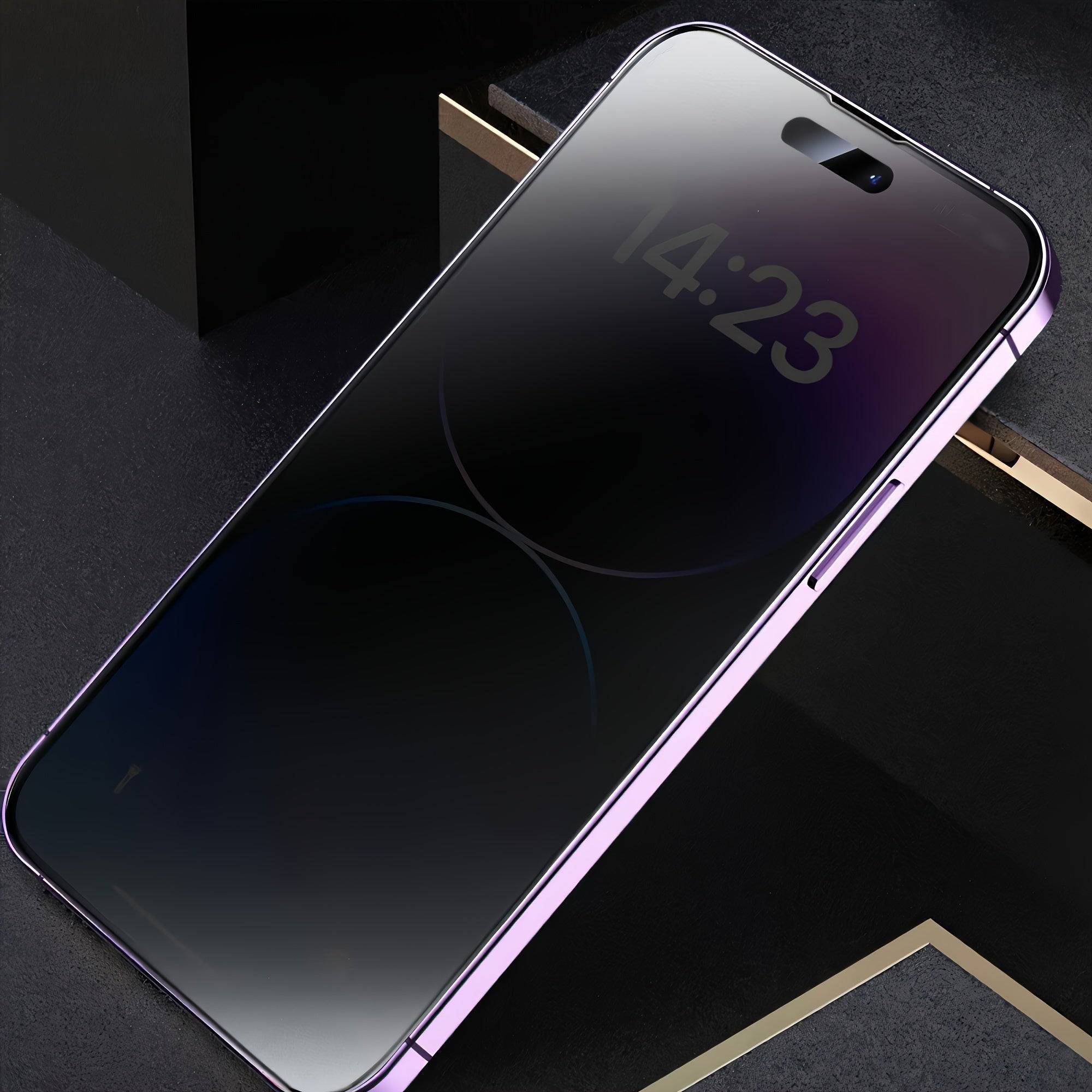 3-Pack Matte Privacy Tempered Glass Screen Protectors, 9H Anti-Scratch Full Coverage with Edge Protection, Compatible with iPhone 12–16 Pro Max & Plus Series