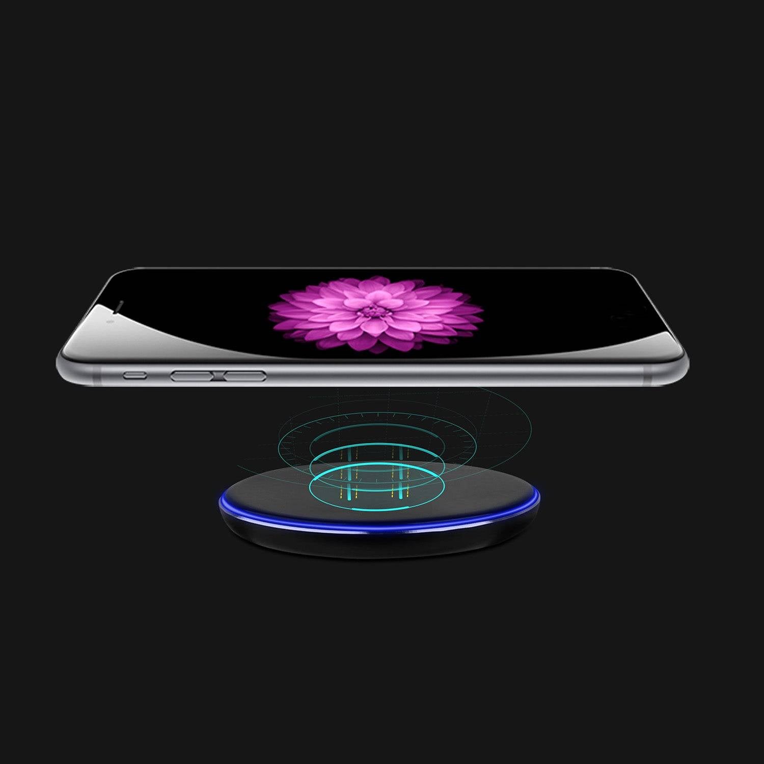 Ultra Slim Wireless Charger Pad with LED Ring Design